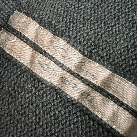 Rick Owens FW12 black merino wool sweater dolman sleeve ribbed cinch waist Italy - Picture 6 of 13